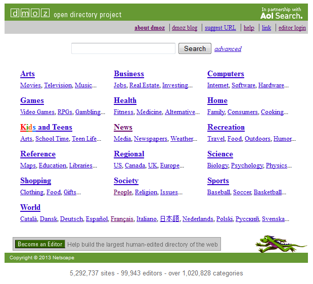 web directories